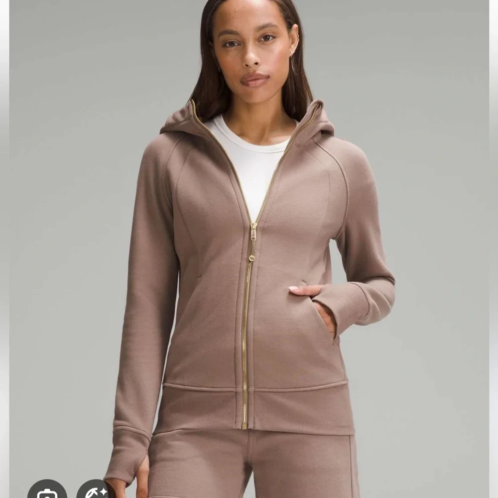 Lululemon Scuba Full Zip Hoodie Taupetastic - Picture 1 of 4